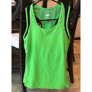 Nike Dri-FIT Lime Green Racerback Training Tank